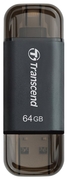64GBUSB3.1TranscendJetDiveGo300,Black,USBflashdrivewithLightningOTG(On-The-Go),Lightning:upto20MB/s/USB3.1Gen1:upto130MB/s,AppleMFiCertifiedLightning,supportJetDriveGoApp,One-touchbackup,Plastic