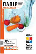 ColorWayMatteCoatedPhotoPaper4R,190g,20pcs(PM1900204R)