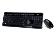 (31340050103)GeniusSlimStari8050,Wireless2.4GHzKeyboard&Mouse,Ultra-slimKeyboard(12FNkeysincludingWindows8andFacebookquickaccess)+Mouse(1200dpi,Infraredsensortechnology,upto18month),Nanoreceiver,USB,GlossyBlack
