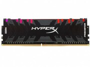 8GBDDR4-3200KingstonHyperX®PredatorDDR4RGB,PC25600,CL16,1.35V,AsymmetricBLACKlow-profileheatspreader,DynamicRGBeffectsfeaturingHyperXInfraredSynctechnology,IntelXMPReady(ExtremeMemoryProfiles)