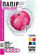 ColorWayPremiumHighGlossyPhotoPaperA4,260g,10pcs(PSG260010A4)