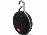 JBLClip3Black/BluetoothPortableSpeaker,3W(1x3W)RMS,BTType4.1,Frequencyresponse:120Hz–20kHz,IPX7Waterproof,Speakerphone,1000mAhrechargeableLithium-ionbattery,JBLConnect,PowerSupply:5V/0.6A,Batterylife(upto)10hr