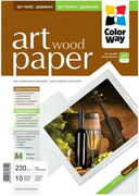 ColorWayArtWoodGlossyFinnePhotoPaperA4,230g,10pcs(PGA230010WA4)