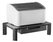 BrateckAMS-9ParticleBoardModularMulti-PurposeRiserwithDrawer,Black,HeightRange:100/130mm,WeightCapacity20kg