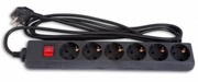 SurgeProtectorSVENOptimaBase6Sockets,1.8m,Black