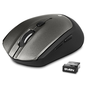 SVENRX-585SWBluetooth+USB,OpticalMouse,2.4GHz,NanoReceiver,800/1200/1600dpi,5+1(scrollwheel)Silentbuttons,SwitchingDPImodes,Rubberscrollwheel,Grey