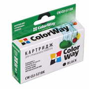 CLI-521BkColorWayCW-CLI-521BKforCanoniP3600/iP4600/iP4700/MP540/MP550/MP560/MP620/MP630/MP640/MP980/MP990/MX860/MX870(black)