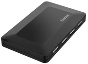 Hama200122USBHub,4Ports,USB2.0,480Mbit/s,incl.CableandPowerSupplyUnit