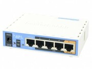 MikroTikRouterBOARDhAPaclite,DualBandWirelessRouter,2.4GHzDual+5GHz,AP/Bridge/Station/WDS,802.11b/g/n/ac,1WAN+4LAN,USBportfor3G/4Gmodem,2xinternalantennas,WirelesschipQCA9887650MHz,RAM64MB,PoEin,PoEout,RouterOS