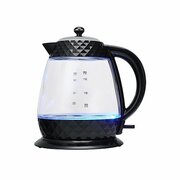 KettlePolarisPWK1750CGL,Glass,2200W,1,7l,concealedheatingelement,360°swivelbase,black