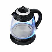 KettlePolarisPWK1750CGL,Glass,2200W,1,7l,concealedheatingelement,360°swivelbase,black