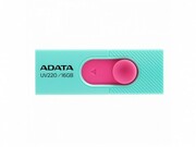 ФлешкаADATAUV220,16GBUSB2.0,Turquoise-Pink,Plastic,Slider