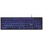 GembirdKB-UML3-01-RUMultimediakeyboard,Silent,3-colorbacklight,USB,Black