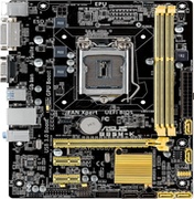 ASUSB85M-K,Socket1150,Intel®B85,Dual2xDDR3-1600,1xPCIeX16,CPUIntelgraphics,DVI,2xSATA2,4xSATA3(6Gb/s),2xPCeX1,ALC8877.1chHDA,GigabitLAN,4xUSB3.0(5Gb/s),mATX