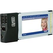 SweexPU054,2PortUSB2.0&2PortFireWirePCCard,Slottype:32-bitPCCardI,Hostinterface:CardBus