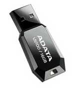 16GbUSB2.0FlashDriveADATA,DashDriveUV100,black(Read-18MB/s,Write-5MB/s),Slimmer&Smaller