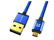 CablemicroUSB2.01.2m-XtremeMacReversiblemicroUSBPremiumcable,FullReversible(USBandmicroUSB),PETstructure,Goldplatedconnectors,White