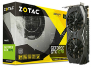 ZOTACGeForceGTX1070AMP!Edition8GBDDR5,256bit,1797/8000Mhz,DualFanIceStorm,HDCP,DVI,HDMI,3xDisplayPort,PremiumPack
