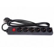 SurgeProtectorSVENOptima,6Sockets,5.0m,Black,colorbox