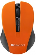 WirelessMouseCanyonMW-1,Optical,800-1200dpi,4buttons,Ambidextrous,2xAAA,Orange