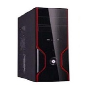 MagnumF8216Red,Black/Red,12cmfan,450Wt,2USB,HDAudio,4xIDE,2xSATA,1FxDD
