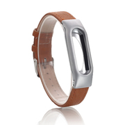 XiaomiMiBandLeatherStrapforMiBand1/1S,Brown,Metalholder