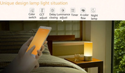Xiaomi"YeelightBedsideLamp",16millionRGBlights,ControldeviceviaBluetoothandtheTopPaneltouchpad,Adjustbrightnessandcolors,High-gradeOsramLED,SleepTimer,NightMode,Scene,1700K-6500K,SupportAndoid/iOS