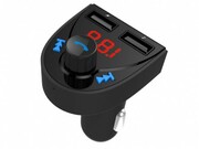 USBCarCharger3-in-1carkit-Gembird"BTT-03"Black,FM-radiotransmitter87.5-108MHz,MicroSDandUSBMP3audioplayer,Bluetooth4.2,USB3.1Acharger5VDCupto3.1A