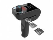 USBCarCharger3-in-1carkit-Gembird"BTT-02"Black,FM-radiotransmitter87.5-108MHz,MicroSDandUSBMP3audioplayer,Bluetooth4.2,USB3.1Acharger5VDCupto3.1A