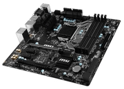 MotherboardMSIB150MMORTARS1151,iB150,MilitaryClass4,SATA-III,USB3.1,M.2slot,CPU-Graphics,D-Sub,DVI,HDMI,GLAN,4xDDR42133MHz,ALC887-8c
