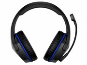 HYPERXCloudStingerWirelessPS4Headset,Black/Blue,90-degreerotatingearcups,Microphonebuilt-in,Frequencyresponse:18Hz–23,000Hz,Cablelength:1.3m+1.7mextension,3.5jack,2.4GHzWirelessConnection,maximum500mW