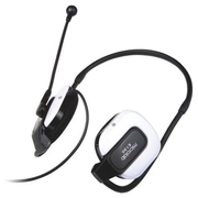 MicrolabE130,Black/White,w/Mic,CableLength2.0m,Supra-auralHeadset,IdealforVOIPchatsandconferencing