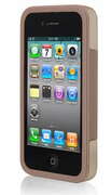 LUXA2CygnusLHA0033ComboCaseforiPhone4,PC+Silicon,NeutralBrown
