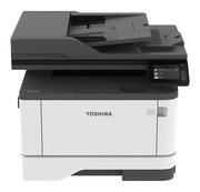MFPToshibae-STUDIO409S,MonoCopier/Printer/Scanner/Duplex/RADF/Fax50-sheet,A440/44ppm,600x600dpi,250sheets,bypass:100sheets,7.2cm(2.8”)touch,512MB,A6-A4/custom,60-217g/m210Base-T/100Base-TX(incl.IPv6),HighSpeedUSB2.0,WLAN*