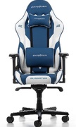 Gaming/OfficeChairDXRacerGladiatorGC-G001-BW-BX2,Blue/White,Gasliftclass4,PremiumPUleather,maxweightupto150kg/height165-200cm,Tiltlock,Recline90°-135°,4DArmrests,Headrestandlumbarcushions,Aluminiumwheelbase,7.5cmPUCaster