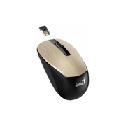 (31030119103)GeniusNX-7015Gold,Metallicstyle,Wireless2.4GHzOpticalMouse,Nanoreceiver,800/1200/1600dpi,Extendsbatterylifeupto18months,BatteryLowIndicator,Rubberhandgrip,Slotreceiver,USB,Gold
