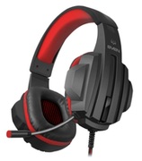 SVENAP-G300MV,GamingHeadphoneswithmicrophone,3.5mm(4pin)or2*3.5mm(3pin)stereomini-jack,Fabriccable2.2m,Black-Red