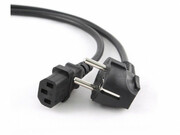 PowercordPC-186-VDE-3M,3m,SchukoinputandrightangledC13output,withVDEapproval,Black
