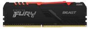 32GB(Kitof2*16GB)DDR4-3600KingstonFURY®BeastDDR4RGB,PC28800,CL18,1.35V,Auto-overclocking,DynamicRGBeffectsfeaturingKingstonFURYInfraredSynctechnology,AsymmetricBLACKlow-profileheatspreader,IntelXMPReady(ExtremeMemoryProf
