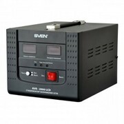 SVENAVR-2000LCD,2000VA/1400W,AutomaticVoltageRegulator,2xSchukooutlets,Inputvoltage:100-280V,Outputvoltage:220V±8%,digitalindicatorsofinputandoutputvoltageonthefrontpanel,Pausefunction