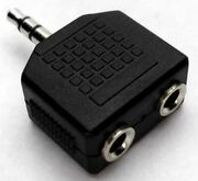 HAMAAudioAdapter1*Jack3.5mm->2*Jack3.5mm(43353)