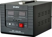 SVENAVR-2000LCD,2000VA/1400W,AutomaticVoltageRegulator,2xSchukooutlets,Inputvoltage:100-280V,Outputvoltage:220V±8%,digitalindicatorsofinputandoutputvoltageonthefrontpanel,Pausefunction