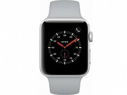 AppleWatch342mm/SilverAluminiumCaseWithWhiteSportBand,MTF22GPSSilver