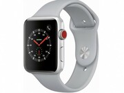 AppleWatch342mm/SilverAluminiumCaseWithWhiteSportBand,MTF22GPSSilver