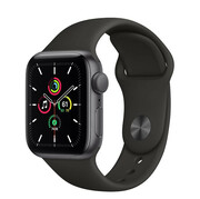 AppleWatchSE40mmSpaceGrayAluminumCasewithBlackSportBand,MYDP2GPS,SpaceGray