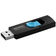 32GbUSB2.0FlashDriveADATAUV220,black/blue(Read-18MB/s,Write-5MB/s),strapmount,RetractableUSB