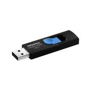 64GbUSB2.0FlashDriveADATAUV220,black/blue(Read-18MB/s,Write-5MB/s),strapmount,RetractableUSB