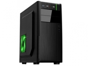 HPCB-28ATXCase,(500W,24pin,2xSATA,12cmfan),2xUSB2.0/HDAudio,Black+Greendecoration