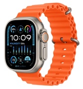 AppleWatchUltra2GPS+Cellular49mmTitaniumCasewithOrangeOceanBand,MREH3