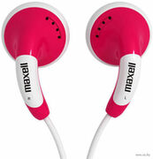 MAXELL"ColourBudz"Red,Earphones,1.2m,3.5mmStraightPlug